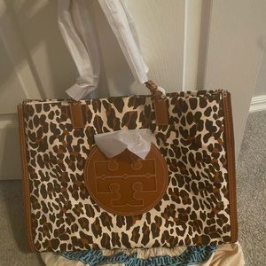 Brand new with tags Tory Burch Leopard Large Tote